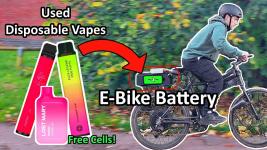 Powering an E-Bike using Disposable Vape Batteries